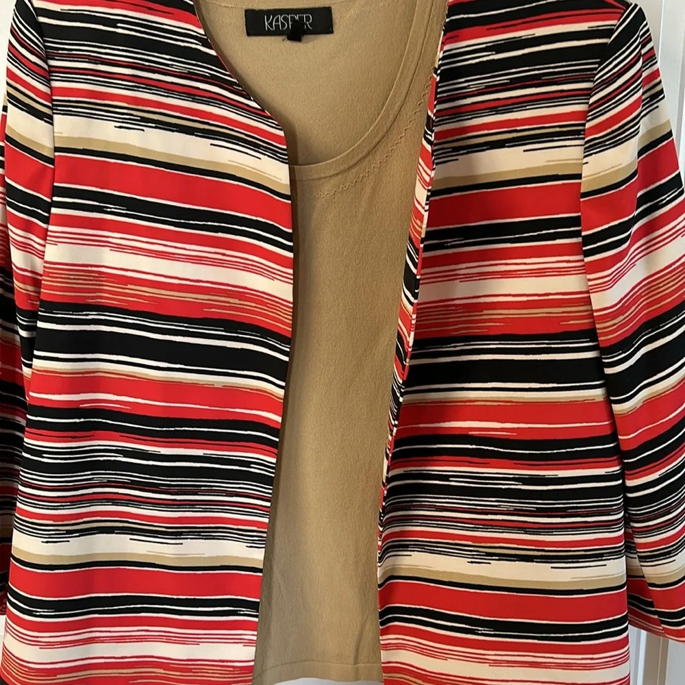 3 pieces Kasper including 3/4 length jacket plus 2 knit tops .  Tops NWT - Picture 11 of 15